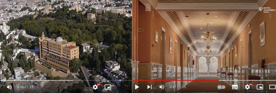 Visita virtual al Hotel Alhambra Palace